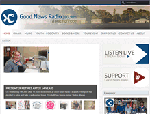 Tablet Screenshot of goodnewsradio.org.au